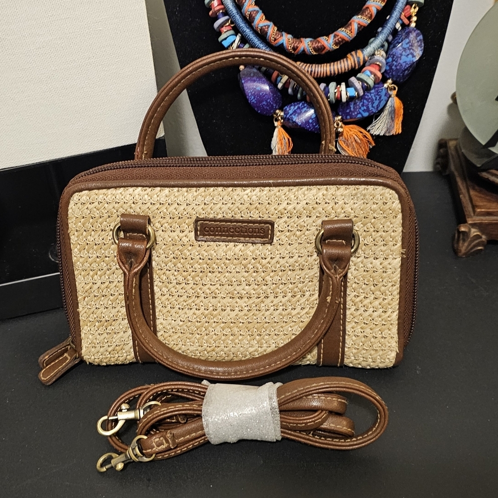 Woven hand held / crossbody wallet purse by Connections - Picture 5 of 5